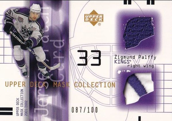 jersey patch karta ŽIGMUND PÁLFFY 01-02 Mask Collection Jersey Patch /100